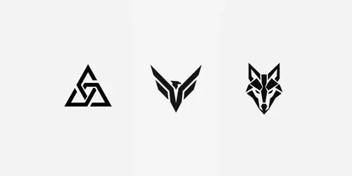 Minimal Geometric Logos generated by chatgpt-image