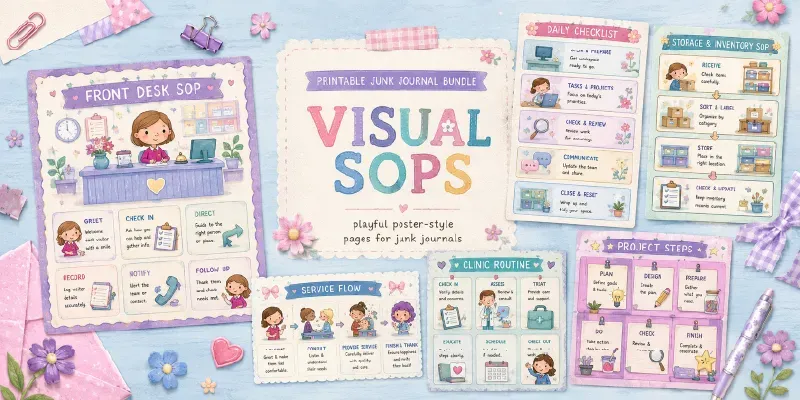 Visual Sop Poster Junk Journals generated by undefined