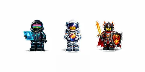 Lego Sticker Characters generated by chatgpt-image
