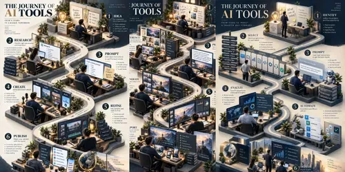 Tools Journeys Premium Editorial Infs generated by chatgpt-image