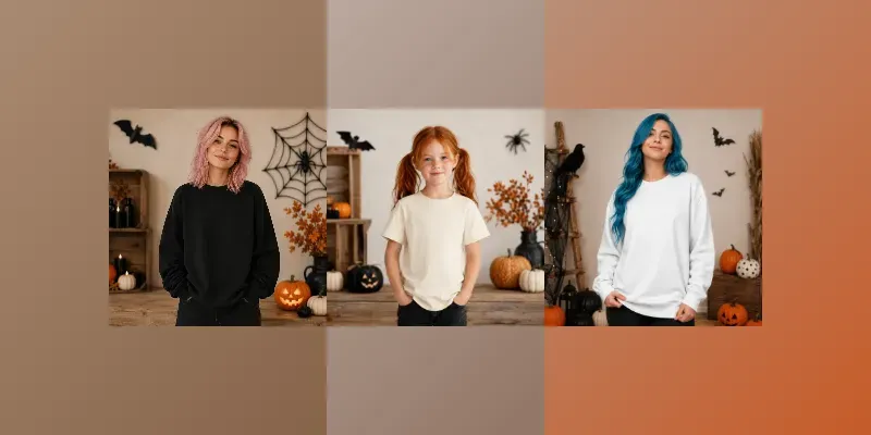 Halloween Studio Premium Clothing Mockups generated by undefined
