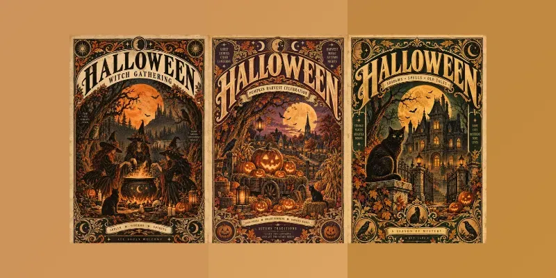 Halloween Vintage Poster Generator