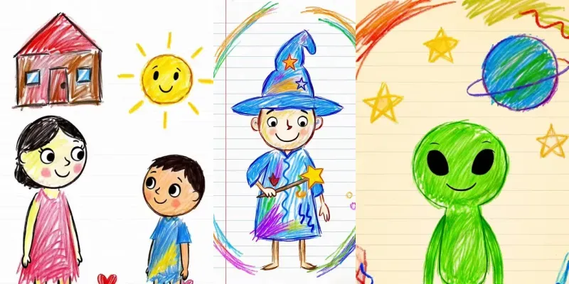 Kids Crayon Drawing Animations generated by undefined