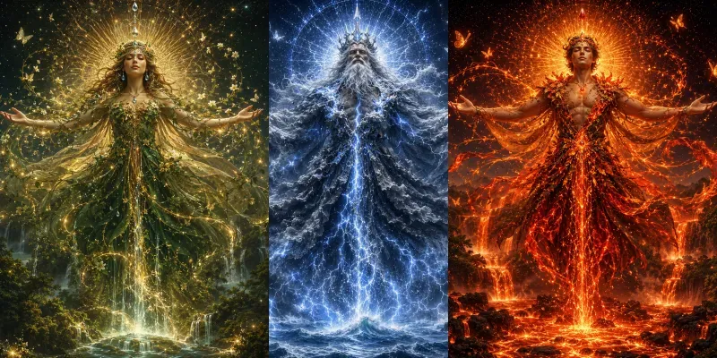 Radiant Nature Deities generated by undefined