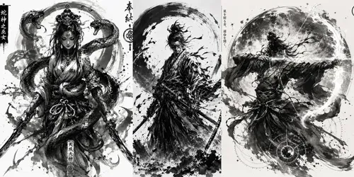 Shadow Warrior Ink Tattoo Packs generated by chatgpt-image