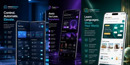 Mobile App Mockup Creators generated by chatgpt-image