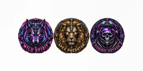 Epic Mythical Emblem Typography generated by chatgpt-image