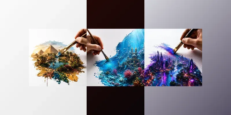 Painted Worlds Illusions generated by undefined