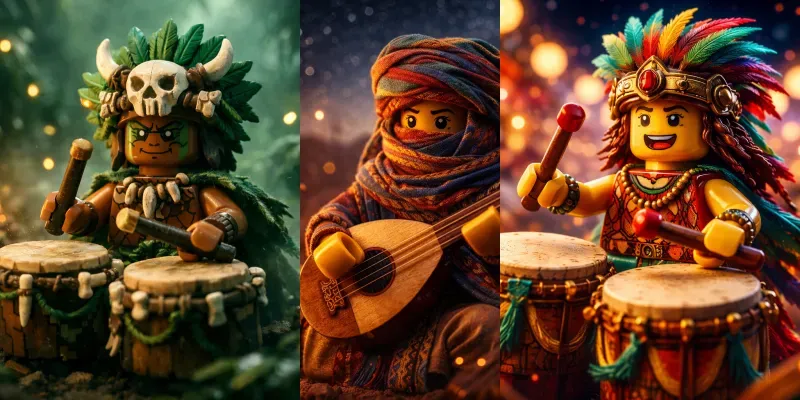 Cinematic Lego Rhythm Scenes generated by undefined