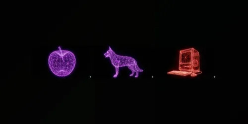 Neon Plexus 3D Wireframes generated by gemini-image