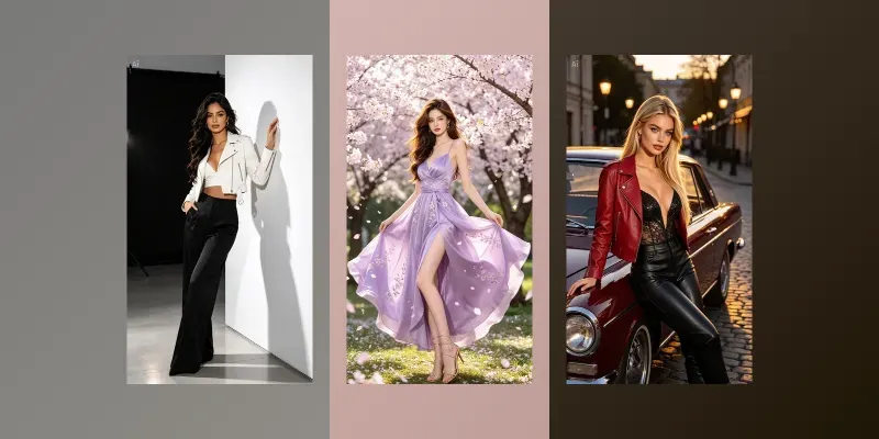 Stunning Glamour Portraits generated by undefined