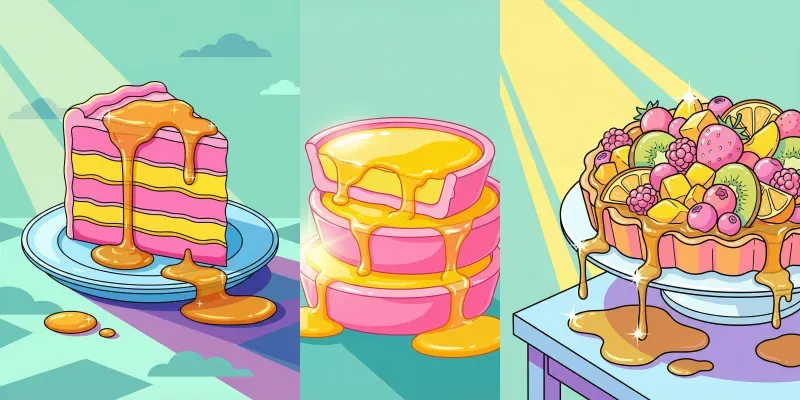 Modern Glossy Popart Illustrations generated by undefined