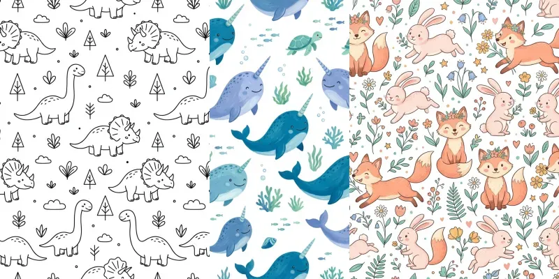 Cute Animals Fabric Generator generated by undefined