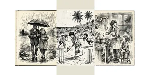 Emotional Ink Sketch Scenes Packs generated by gemini-image