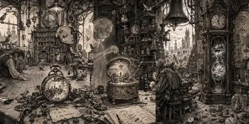 Surreal Clockmaker Workshops generated by chatgpt-image