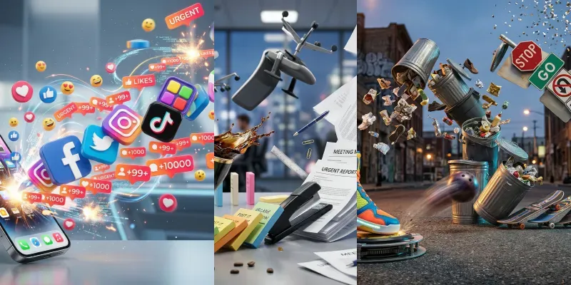 Funny Chain Reaction Photography generated by undefined