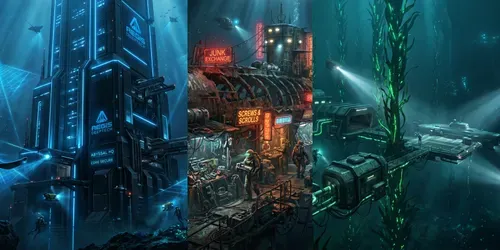 Plural: Abyssal Cyberpunks generated by gemini-image