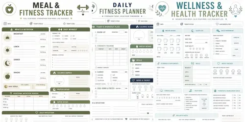 Professional Fitness Health Planners generated by chatgpt-image