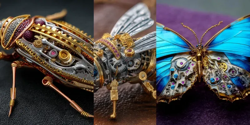 Mechanical Jewelry Insects generated by undefined