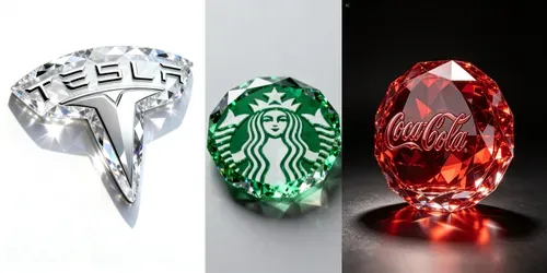 Luxury 3D Gemstone Emblem Renders generated by seedream