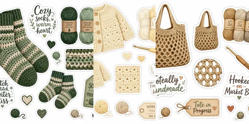 Crochet Lover Sticker Sheets generated by undefined