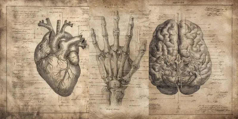Vintage Anatomical Human Body Posters generated by undefined