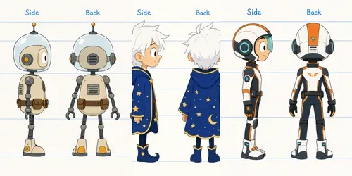 Character Design Sheet Templates generated by chatgpt-image