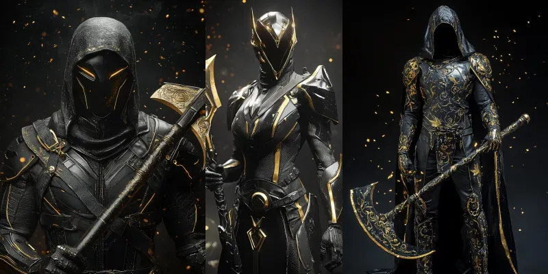 Onyx Gold Executioner Cyberpunks generated by undefined