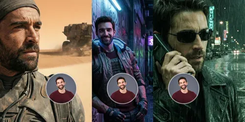Cinematic Insert Yourself Characters generated by gemini-image