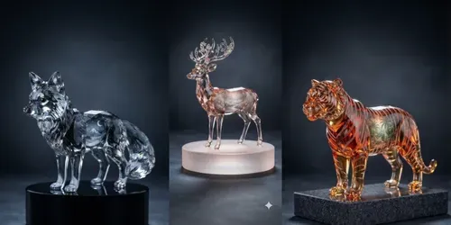 Glass Animal Sculpture Generator generated by gemini-image