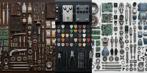 Aesthetic Knolling Flat Lays generated by gemini-image