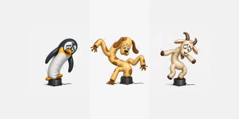 Inflatable Tube Emotion Animals generated by undefined