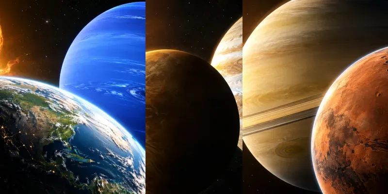 Cinematic Planet Orbit Space Art Creators