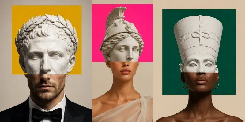 Surreal Classical Collage Portraits generated by undefined