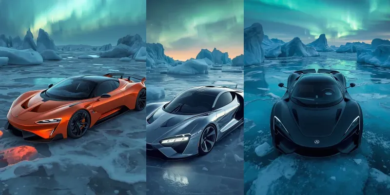 Luxury Concept Cars Arctic generated by undefined