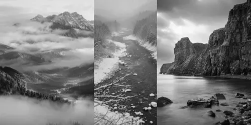 Monochrome Nature Serenities generated by chatgpt-image