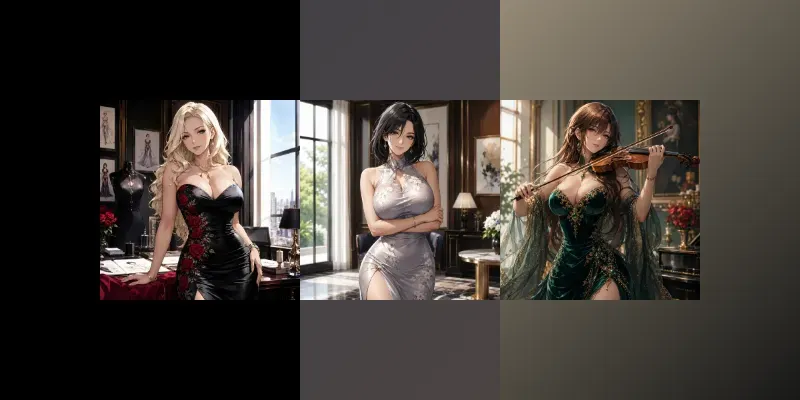 Elegant Glamour Anime Women Collections generated by undefined