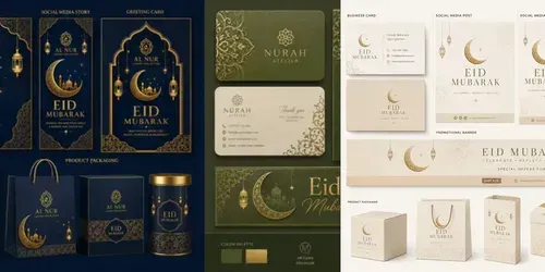 Eid Mubarak Branding Kit Generator generated by chatgpt-image