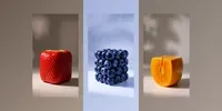 Luxury Macro Fruit Cubes With Fashion grok-video prompt mini thumbnail