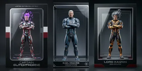 Viltrumite Style Action Figures generated by gemini-image