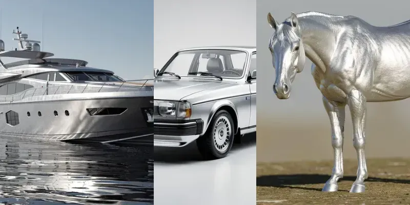 Texture Silver Surfaces generated by undefined