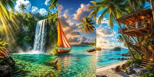 Tropical Paradise Wonders generated by chatgpt-image