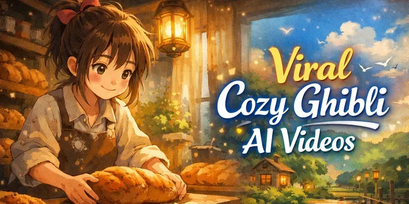 Viral Cozy Ghibli Videos generated by undefined