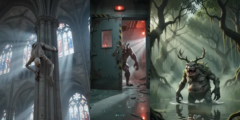 Cinematic Horror Monster Explorers generated by undefined