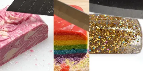 ASMR Soap Cutting Satisfaction Videos generated by veo