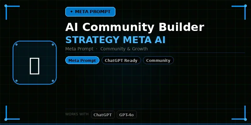 Community Builder Strategy Meta Ai generated by undefined