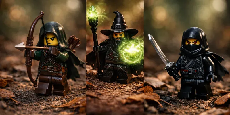 Autumn Forest Lego Toy Scenes generated by undefined