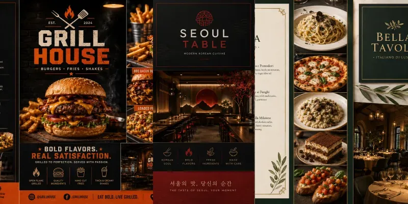 Luxury Restaurant Brandings generated by undefined