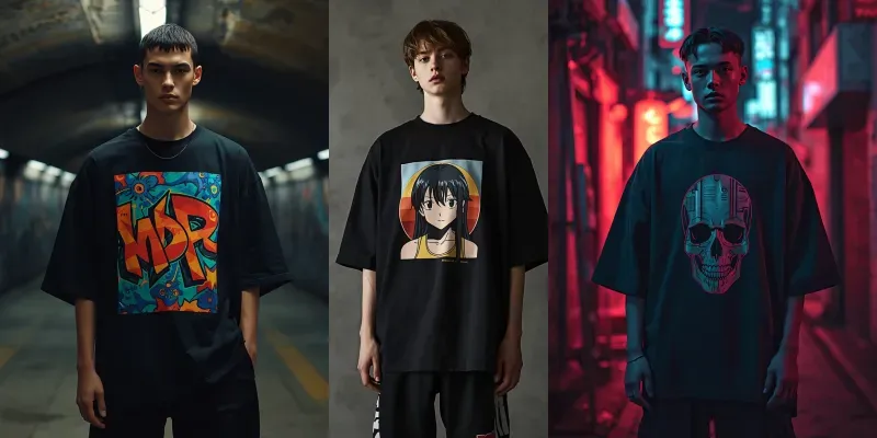 Urban Streetwear Tshirt Design Mockups generated by undefined