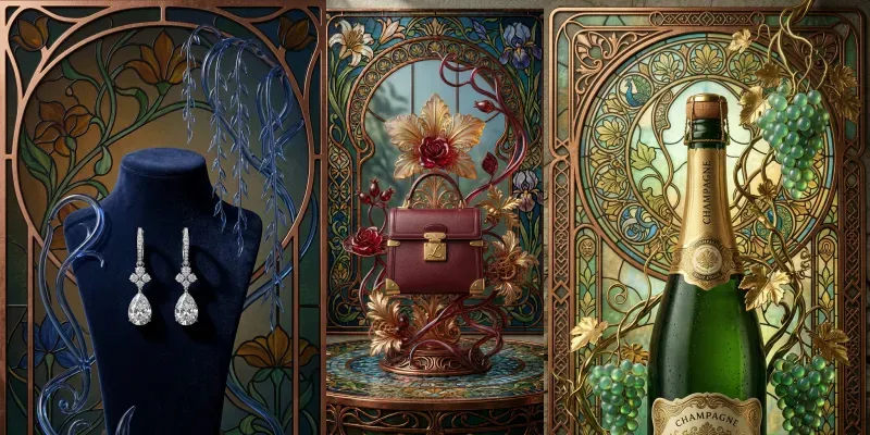 Art Nouveau Vitraux generated by undefined